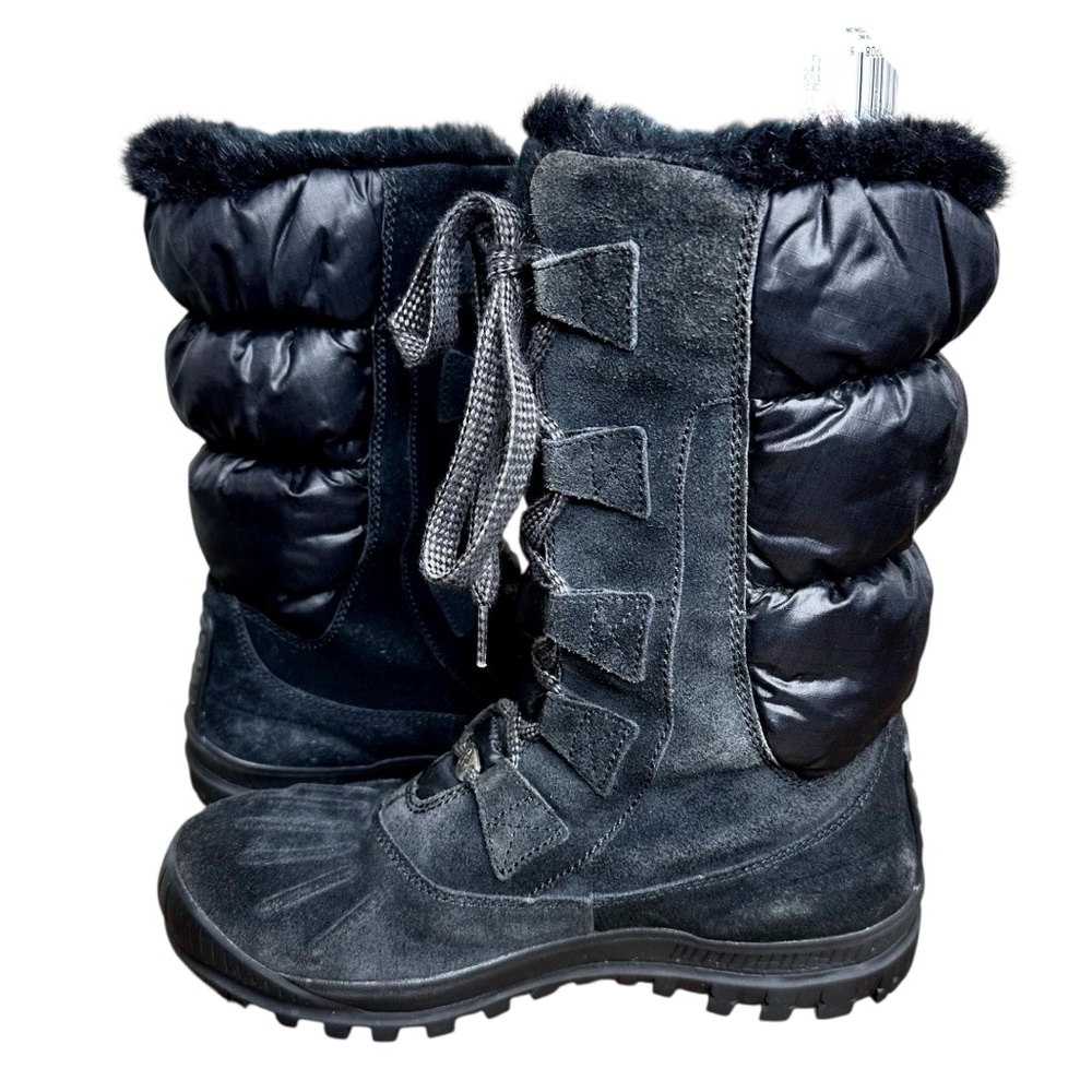 Timberland Women's EarthKeepers Mt Holly Winter Snow Duck Boots Black Suede 8.5 - Picture 4 of 15